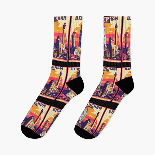 Item preview, Vintage retro Birmingham england Landmarks Skyline. designed and sold by Unitepeople.