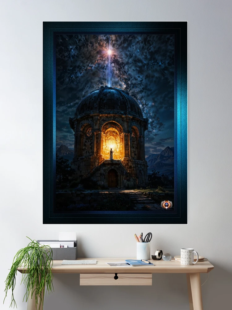 The Night Light Of The North AI Concept Art by Xzendo7 - An Exquisite View Of The Extraordinary 2 The Night Light Of The North Enchanting AI Concept Art Portrait by Xzendor7 Room Decor Poster Art Print