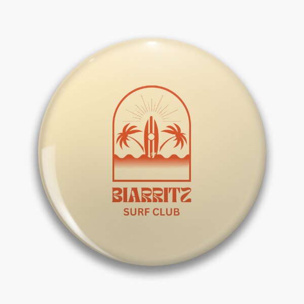 Item preview, Biarritz Surf Club Retro design  designed and sold by RetroDesignsNW.