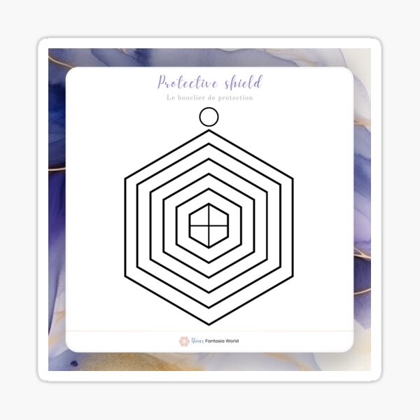 Item preview, Protective Shield - Radionics / Shape Wave designed and sold by Théïa's Fantasia World.
