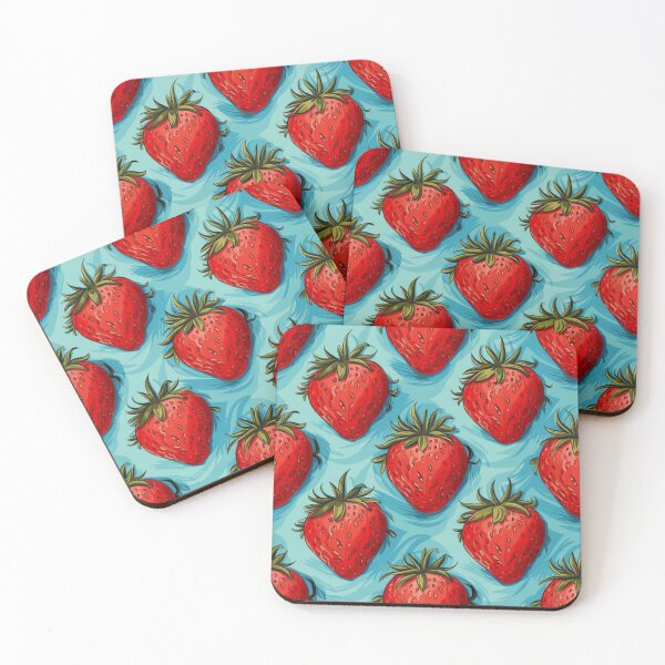 Item preview, Strawberry Delight: Vibrant Pattern designed and sold by DesigntshirtWB.