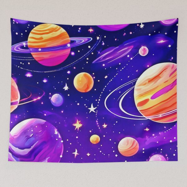 Item preview, Amethyst Cosmos: Purple Sky & Falling Stars designed and sold by Health And Fitness Posts e-Store.