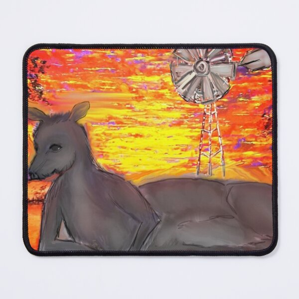 Item preview, Kangaroo Sunset #kangaroo #australia #ejcairns #windmill #sunset designed and sold by EJCairns.