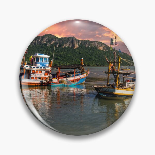 Item preview, Fishing Boats Thailand Sunset  designed and sold by AJEvans.