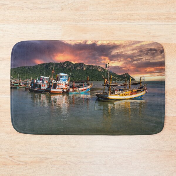Item preview, Fishing Boats Thailand Sunset  designed and sold by AJEvans.
