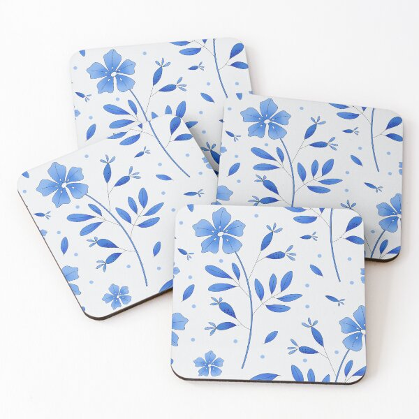 Item preview, Blue and white flowers designed and sold by Ravensplace22.
