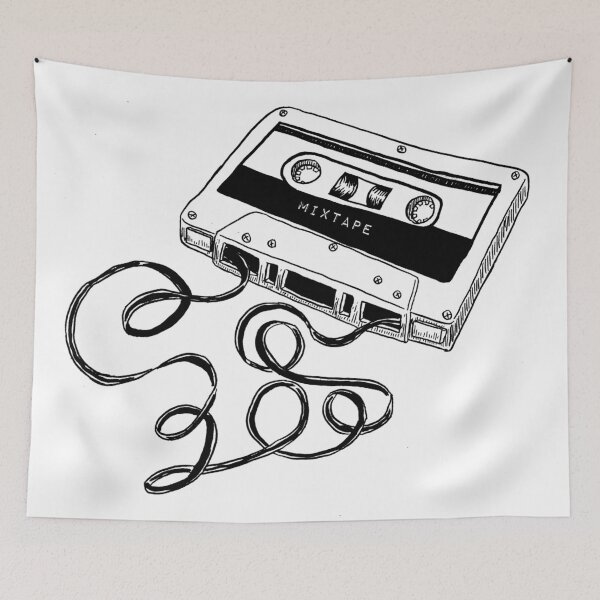 Item preview, Mixtape Illustration designed and sold by Jennifer Adair.