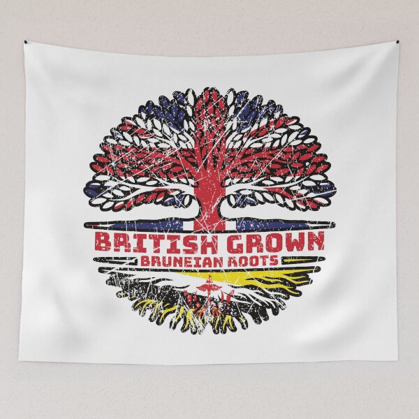 Item preview, Brunei Bruneian British UK Tree Roots Flag designed and sold by FlagX.