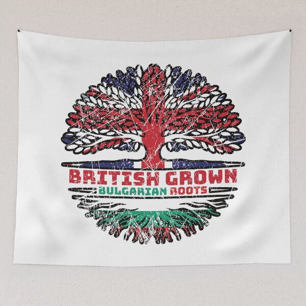 Item preview, Bulgaria Bulgarian Uk United Kingdom British Tree Roots Flag designed and sold by FlagX.