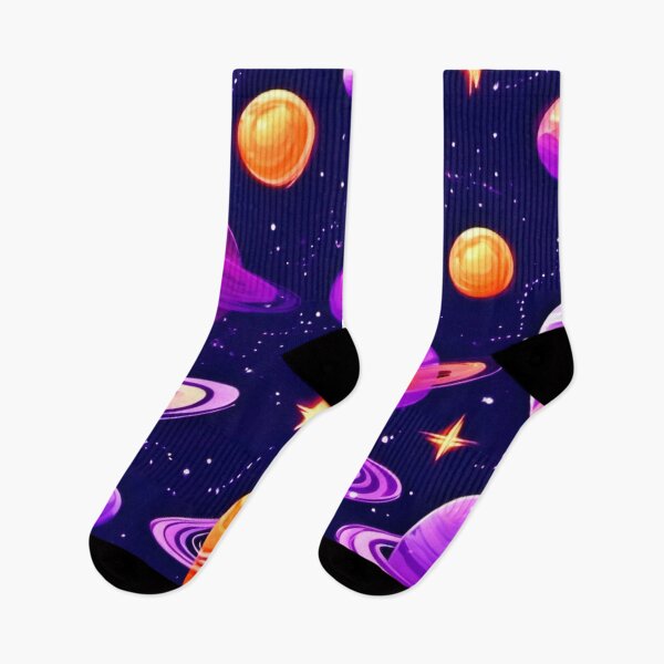 Item preview, Celestial Art: Orange & Purple Planets designed and sold by Health And Fitness Posts e-Store.