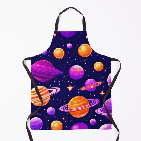 Item preview, Celestial Art: Orange & Purple Planets designed and sold by Health And Fitness Posts e-Store.