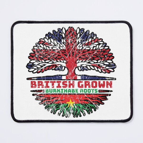 Item preview, Burkina Faso Burkinabe British UK Tree Roots Flag designed and sold by FlagX.
