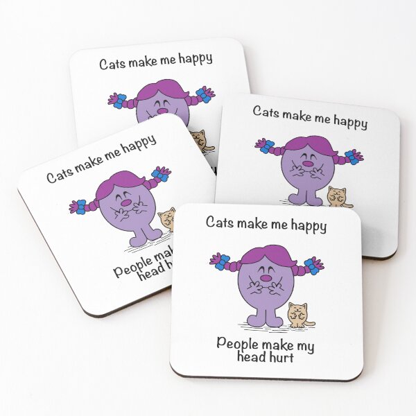 Item preview, Little Miss Cat Make Me Happy People Make My Head Hurt designed and sold by Scat the cat.