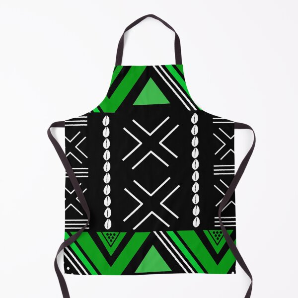 Item preview, Green African Bogolan Abstract Design designed and sold by funkyvibes.