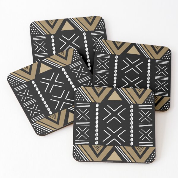 Item preview, Tan and Black African Bogolan Design designed and sold by funkyvibes.