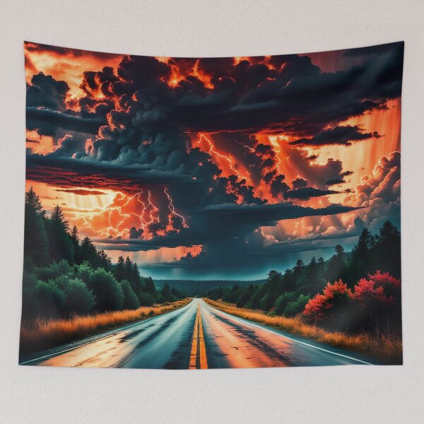 Item preview, A Storm is Brewing on the Long Road to a Stranger Things-like Land designed and sold by Bright-Moonrise.