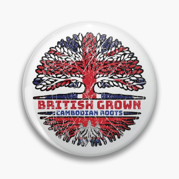 Item preview, Cambodian Cambodia Uk United Kingdom British Tree Roots Flag designed and sold by FlagX.