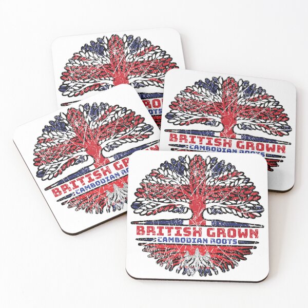Item preview, Cambodian Cambodia Uk United Kingdom British Tree Roots Flag designed and sold by FlagX.