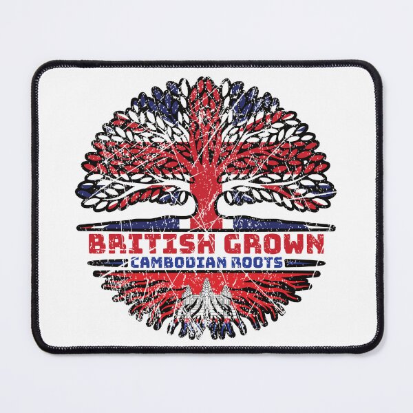 Item preview, Cambodian Cambodia Uk United Kingdom British Tree Roots Flag designed and sold by FlagX.