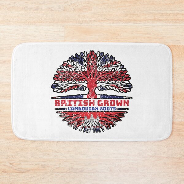 Item preview, Cambodian Cambodia Uk United Kingdom British Tree Roots Flag designed and sold by FlagX.