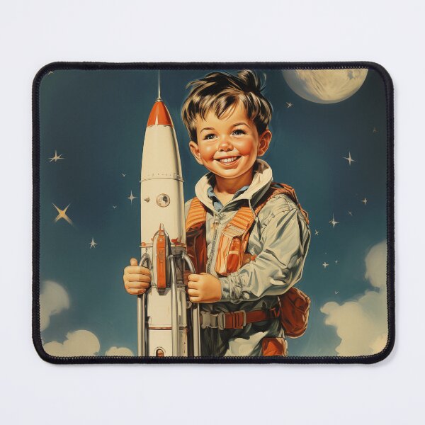 Item preview, Boy astronaut retro style designed and sold by PetsArt.