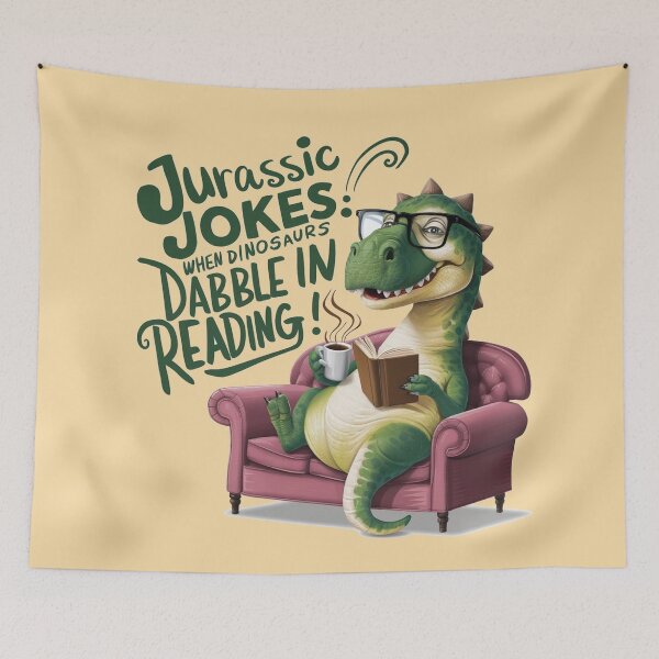 Item preview, Jurassic jokes- Bookish Aesthetic designed and sold by Rajasekar.