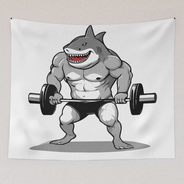 Item preview,  white shark squat designed and sold by Yeyishop.