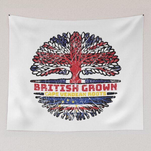 Item preview, Cape Verde Uk United Kingdom British Tree Roots Flag designed and sold by FlagX.