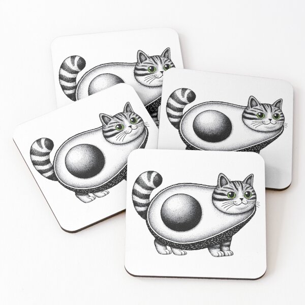Item preview, Avocado Cat, Funny Gift for Friend designed and sold by Kondi-Art.