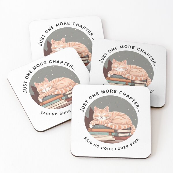 Item preview, Just one more chapter... books bookwarm booklover cute funny cat designed and sold by SoulfulT.
