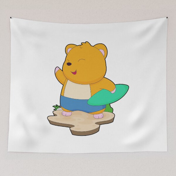 Item preview, Hamster Surfer Surfboard designed and sold by Snabdesign84.