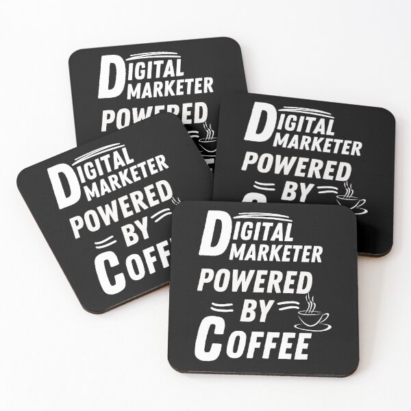 Item preview, Digital marketer powered by coffee designed and sold by annoying-shirts.