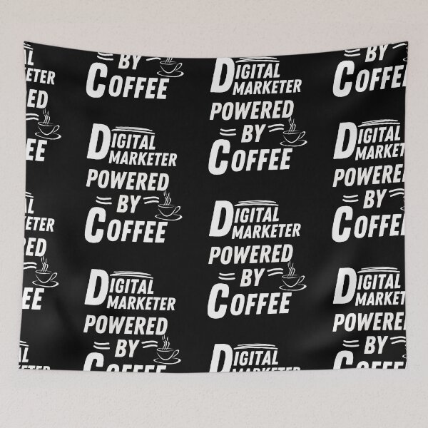 Item preview, Digital marketer powered by coffee designed and sold by annoying-shirts.