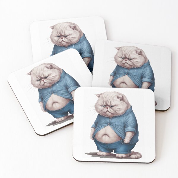 Item preview, First World Feline Problems: A Fashionably Sad Cat designed and sold by Colorful-Garden.