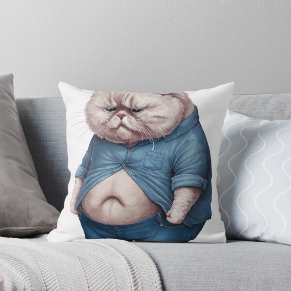 Item preview, First World Feline Problems: A Fashionably Sad Cat designed and sold by Colorful-Garden.