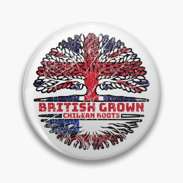Item preview, Chile Chilean Uk United Kingdom British Tree Roots Flag designed and sold by FlagX.