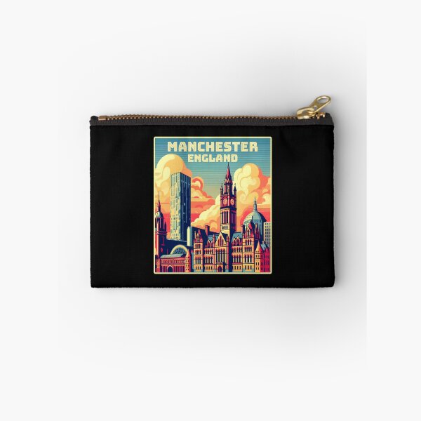 Item preview, Vintage retro Machester England Landmarks Skyline. designed and sold by Unitepeople.