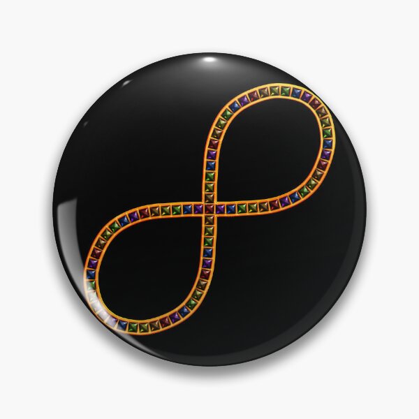 Item preview, Dark Stud Jeweled Rainbow Infinity designed and sold by FalcoSkyWolf.
