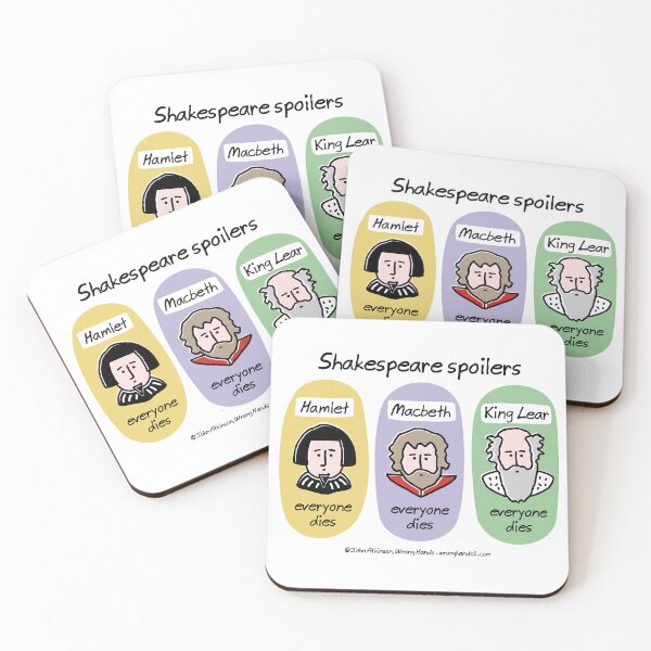 Item preview, Shakespeare spoilers designed and sold by WrongHands.