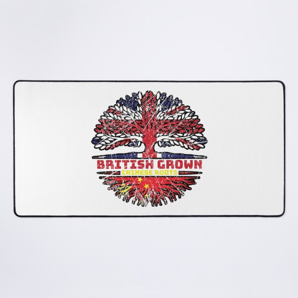 Item preview, China Chinese Uk United Kingdom British Tree Roots Flag designed and sold by FlagX.