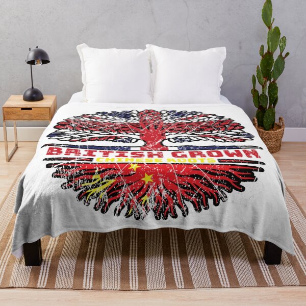 Item preview, China Chinese Uk United Kingdom British Tree Roots Flag designed and sold by FlagX.