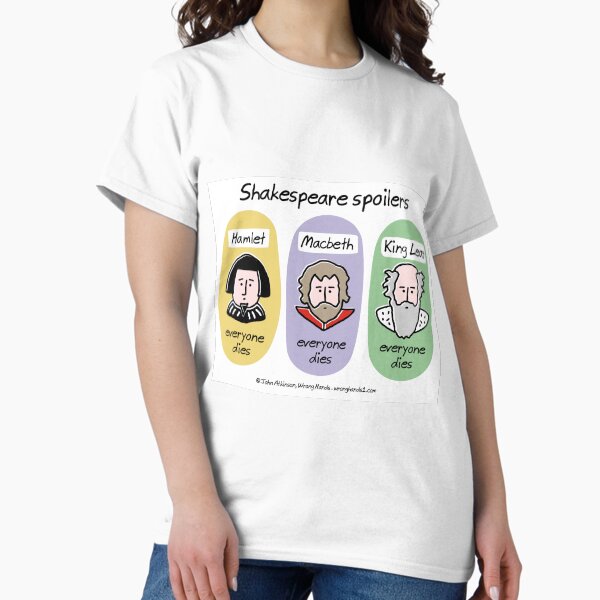Item preview, Shakespeare spoilers designed and sold by WrongHands.