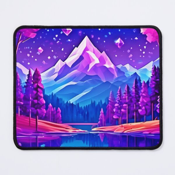 Item preview, Amethyst Dream: Crystal Mountains & Starry Skies designed and sold by Health And Fitness Posts e-Store.