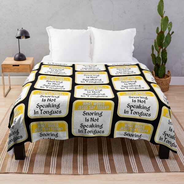 Item preview, JESUS SAY TODAY: Snoring Is Not Speaking In Tongues - funny religious warning signs designed and sold by DesignsFromTW-S.