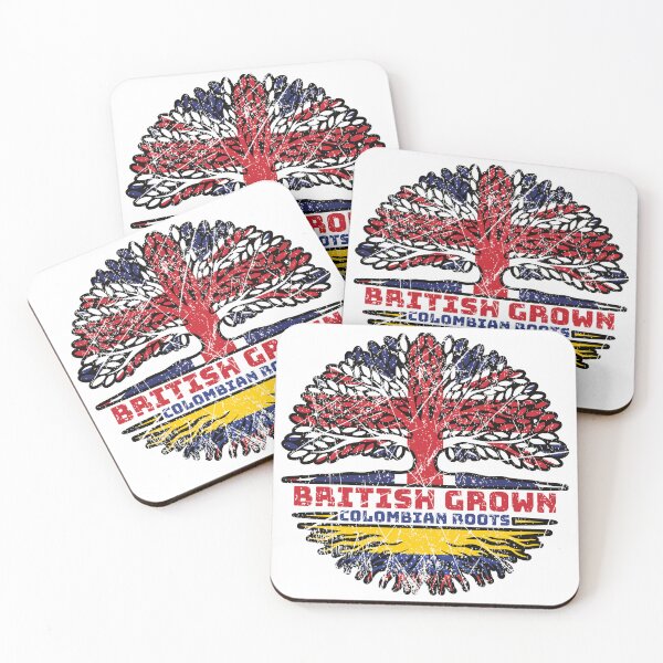 Item preview, Colombia Colombian Uk United Kingdom British Tree Roots Flag designed and sold by FlagX.