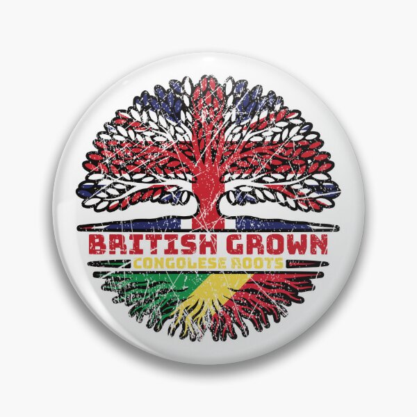 Item preview, Congo Congolese Uk United Kingdom British Tree Roots Flag designed and sold by FlagX.