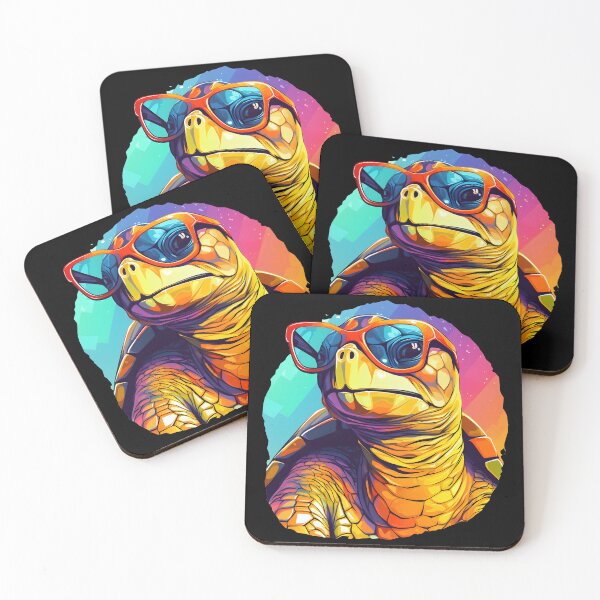 Item preview, Colorful Cartoon Funny Cool Gangsta Turtle Wearing Sunglasses designed and sold by Leonardo Palumbo.