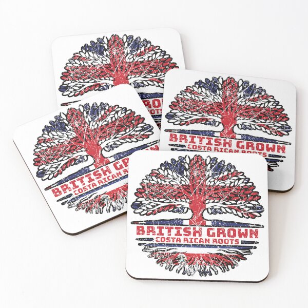 Item preview, Costa Rican Costa Rica Uk United Kingdom British Tree Roots Flag designed and sold by FlagX.