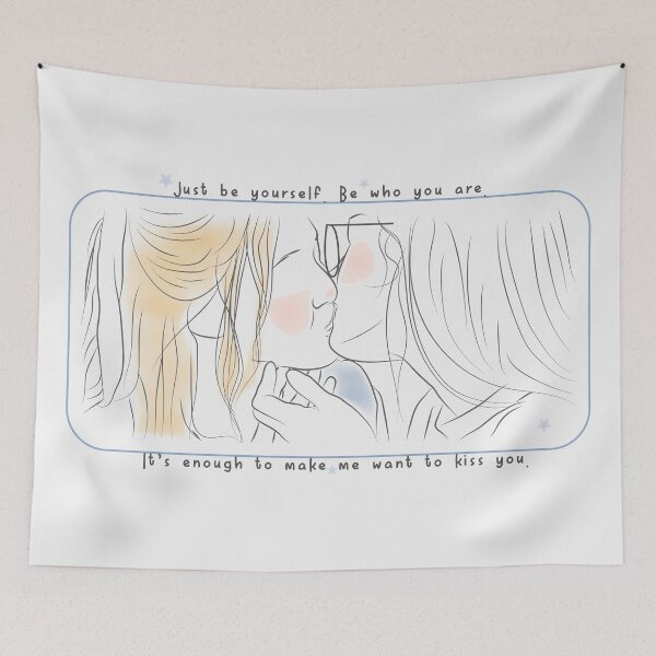 Item preview, Just be yourself. Be who you are. It’s enough to make me want to kiss you. | 23.5 degree the world incline designed and sold by Pinu92.