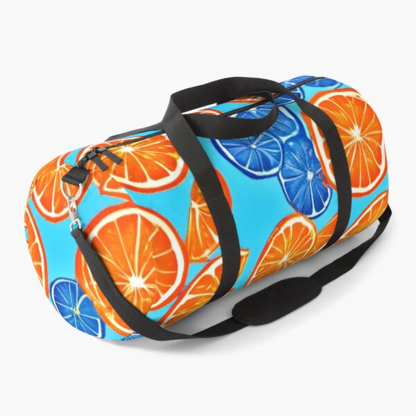 Item preview, Orange Fruit on Blue: Vibrant Contrast designed and sold by Health And Fitness Posts e-Store.